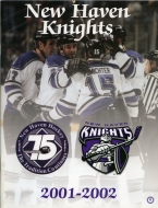 New Haven Knights 2001-02 program cover