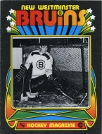 New Westminster Bruins 1974-75 program cover