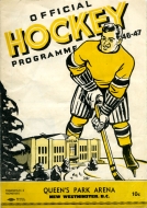 New Westminster Royals 1946-47 program cover