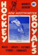 New Westminster Royals 1950-51 program cover