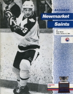 Newmarket Saints 1987-88 program cover