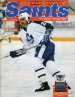 Newmarket Saints 1988-89 program cover