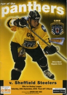 Nottingham Panthers 2003-04 program cover