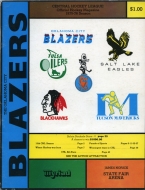 Oklahoma City Blazers 1975-76 program cover