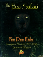 Pee Dee Pride 1997-98 program cover