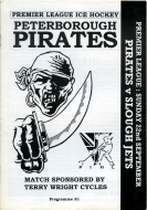 Peterborough Pirates 1996-97 program cover