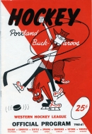Portland Buckaroos 1960-61 program cover