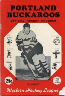 Portland Buckaroos 1963-64 program cover