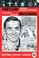 Portland Buckaroos 1965-66 program cover