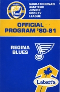 Regina Pat Blues 1980-81 program cover