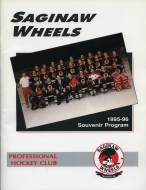 Saginaw Wheels 1995-96 program cover