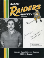 Salem Raiders 1981-82 program cover