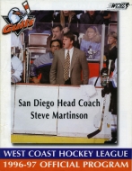 San Diego Gulls 1996-97 program cover