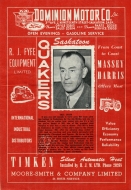 Saskatoon Quakers 1951-52 program cover