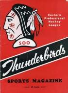 Sault Ste. Marie Thunderbirds 1960-61 program cover