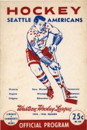 Seattle Americans 1955-56 program cover