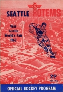 Seattle Totems 1961-62 program cover