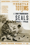 Seattle Totems 1965-66 program cover