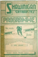Shawinigan Falls Cataracts 1948-49 program cover
