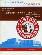 Sherbrooke Castors 1969-70 program cover