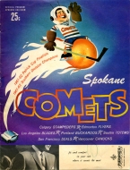 Spokane Comets 1962-63 program cover