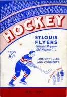 St. Louis Flyers 1941-42 program cover