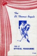 St. Thomas Royals 1956-57 program cover