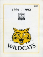 St. Thomas Wildcats 1991-92 program cover