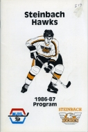 Steinbach Hawks 1986-87 program cover