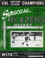 Syracuse Blazers 1972-73 program cover