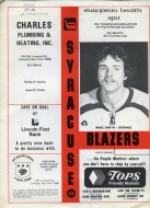 Syracuse Blazers 1975-76 program cover