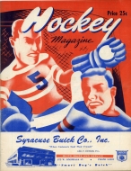 Syracuse Warriors 1951-52 program cover