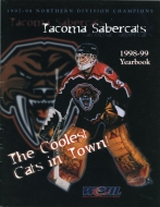 Tacoma Sabercats 1998-99 program cover