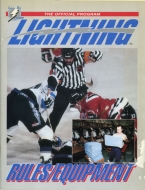 Tampa Bay Lightning 1992-93 program cover