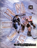 Toledo Storm 1992-93 program cover