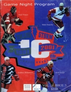 Toledo Storm 2000-01 program cover
