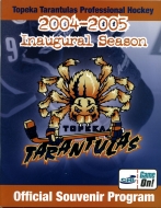Topeka Tarantulas 2004-05 program cover