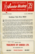 Toronto Marlboros 1964-65 program cover
