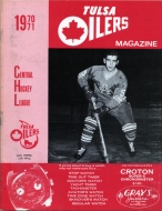 Tulsa Oilers 1970-71 program cover