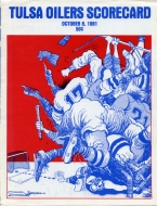 Tulsa Oilers 1981-82 program cover