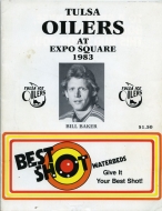 Tulsa Oilers 1983-84 program cover