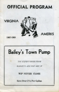 Virginia Amerks 1967-68 program cover