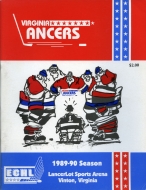 Virginia Lancers 1989-90 program cover
