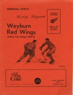 Weyburn Red Wings 1970-71 program cover