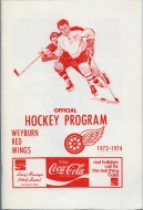 Weyburn Red Wings 1973-74 program cover