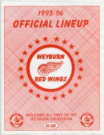 Weyburn Red Wings 1995-96 program cover