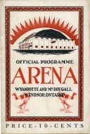 Windsor Bulldogs 1928-29 program cover
