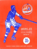 Winnipeg Jets 1970-71 program cover